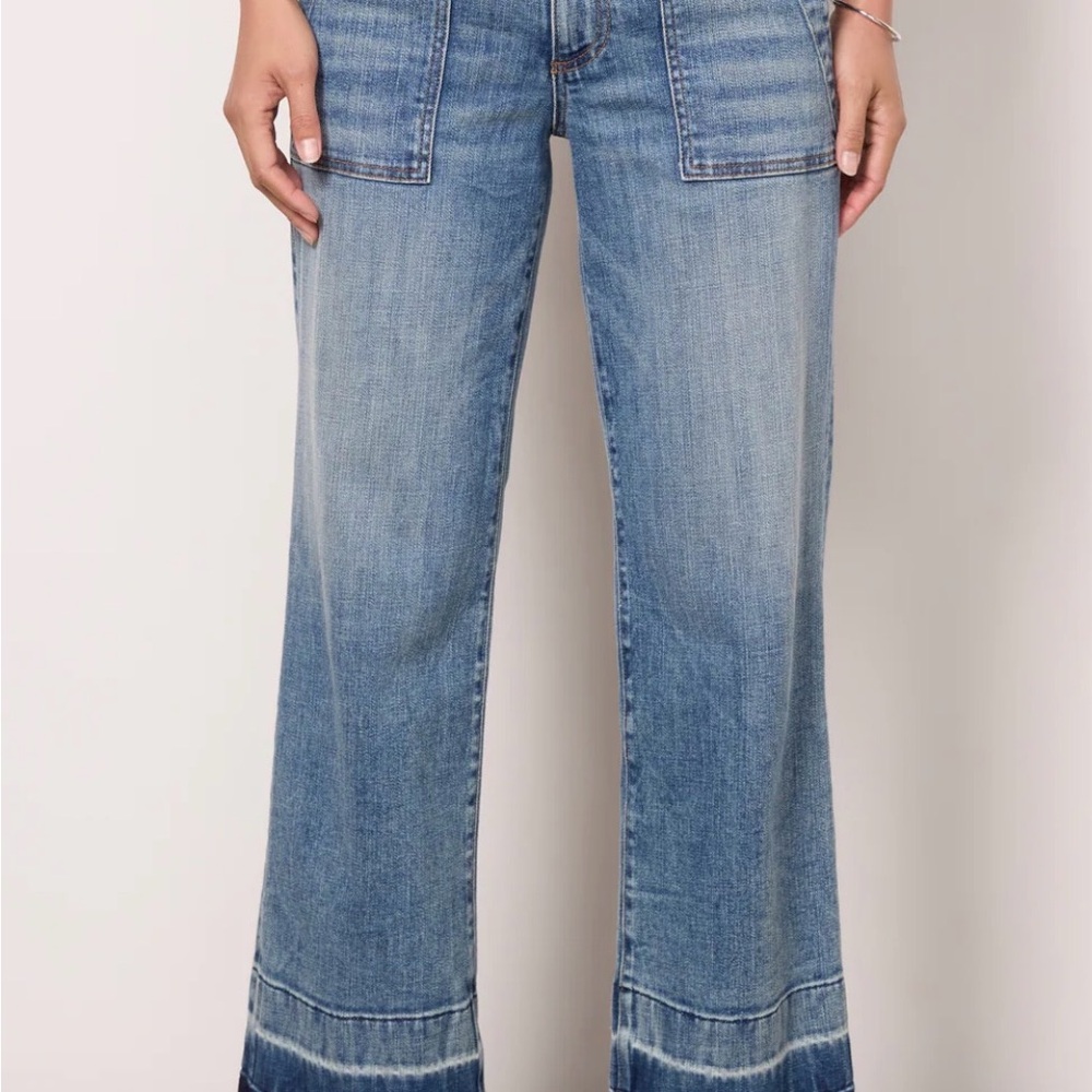 Kut from the Kloth Flare Wide Leg Blue Jeans